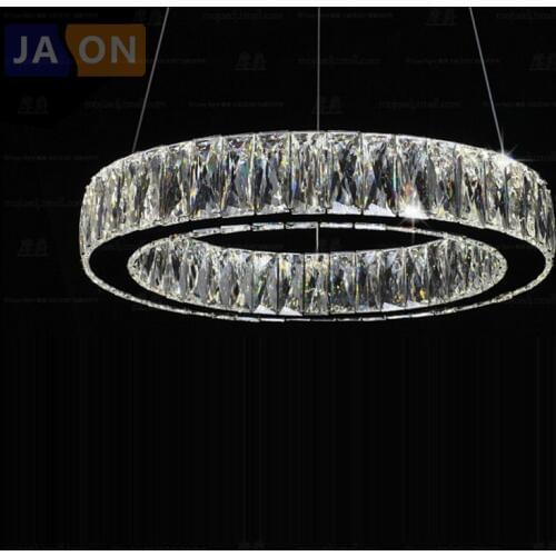 LED Modern Stainless Steel Crystal Ring LED Lamp LED Light.Pendant Lights.Pendant Lamp.Pendant light For Dinning Room Foyer