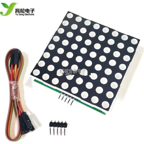 MAX7219 large dot matrix 2088AS drive display module 60*60MM dot matrix microcontroller control drive board