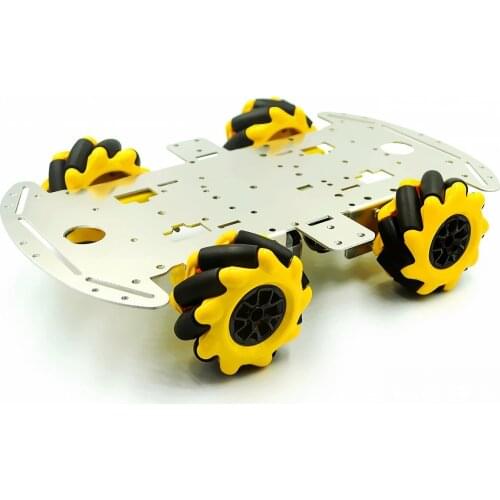 McNamum wheel aluminum car chassis DIY ultrasonic intelligent obstacle avoidance car 4WD four-wheel drive chassis