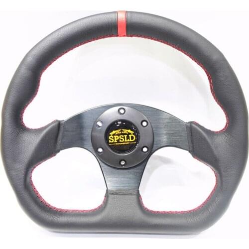 Modified Racing 13 "320MM Flat Drift Steering Wheel / Leather Steering Wheel
