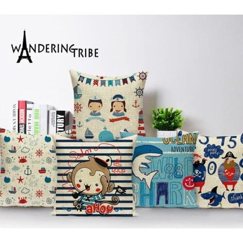 Cartoon Children Cushion Cover Cushions Spring Home Decor Pillow Case Animal Throw Covers Living Room Cushions Pillow Covers