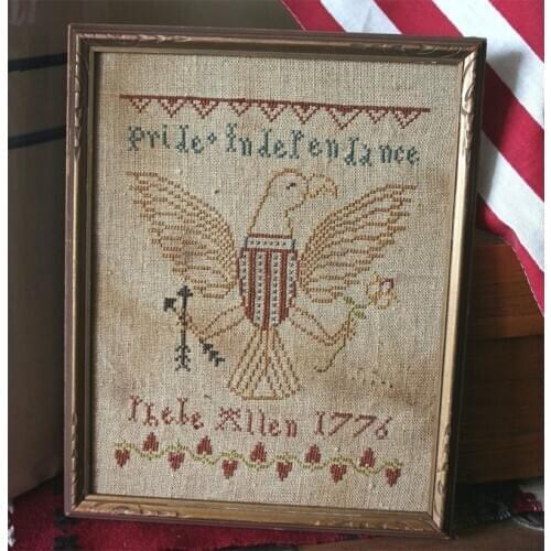 2021 New Arrival Craft American Eagle Hand Embroidery Kits for Beginners with 100% Cotton Floss & Free Shipping for Home Decor