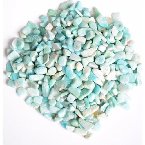 Small Size Natural Amazonite Crushed Stone Reiki Healing Mineral Crystals Chip ( 100 g and 1/2 lb )