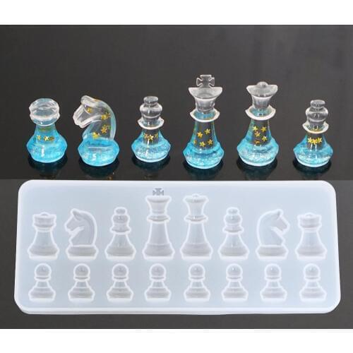 New International Chess Shaped Mold Creative Silicone DIY Wedding Dessert Sugar Cake Craft Casting Mould Tool Kitchen Accessory