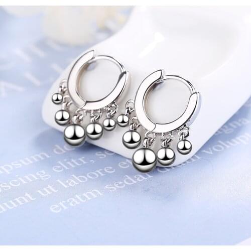 New Fashion Bohemia Ethnic Lovely Hoop Earrings With Small Star Ball Pendants Dangle Huggies Charming Piercing Earring Gifts