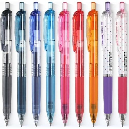 1pc Uni Ball Gel Pen Signo RT UMN-105 / UMN-138 0.5mm / 0.38mm Easy To Use Student Writing Supplies Press Gel Pen