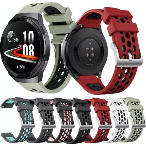 Sport Silicone Watch Strap for Huawei Watch GT 2e SmartWatch Band Replacement GT2e WristBand 22mm Bracelet Belt Watch Bands 1PC