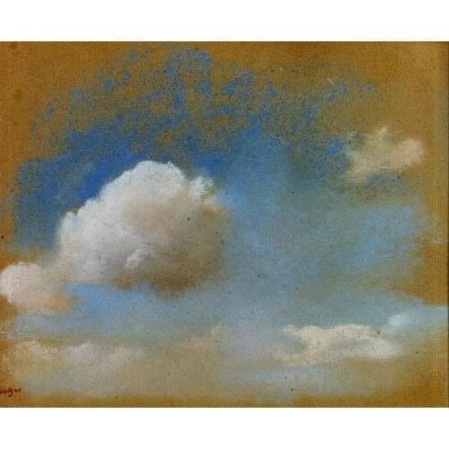 High quality Oil painting Canvas Reproductions Sky Study (1869) By Edgar Degas hand painted
