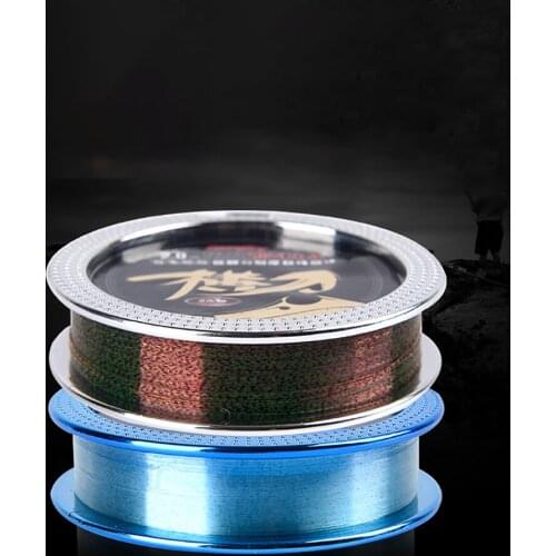 WALK FISH 1PCS 50M Nylon Speckle Invisible Fishing Line 0.10-0.47mm Fluorocarbon Fish Line trong Spotted Monofilament Line Main