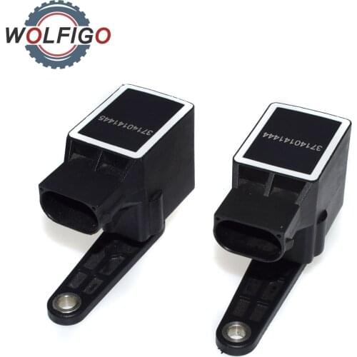 WOLFIGO 2pcs Front & rear Headlight Height Level Sensor 37140141444 37146784696 37141093698 For BMW E46 E39 128 135 320 328 530i