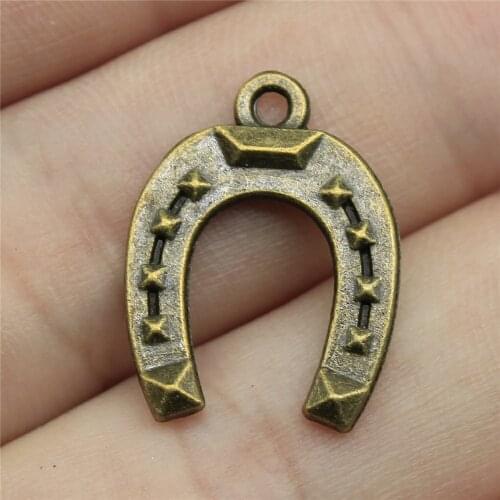 WYSIWYG 20pcs 21x16mm Horseshoe Pendants Antique Silver Color Horse Shoe Charm Pendants Horse Shoe Pendants Charm