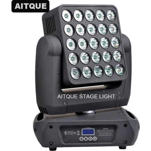 4 pcs Disco lyre dmx led matrix moving head led 25x10w led panel moving head light