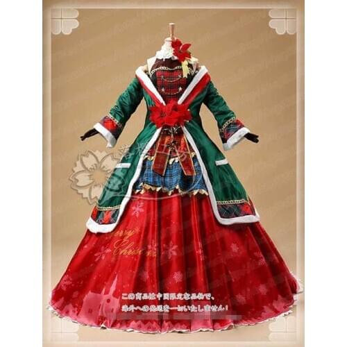 Anime! Love Live Koizumi Hanayo December Choir New Christmas After Awakening Lolita Dress Uniform Cosplay Costume Free Shipping
