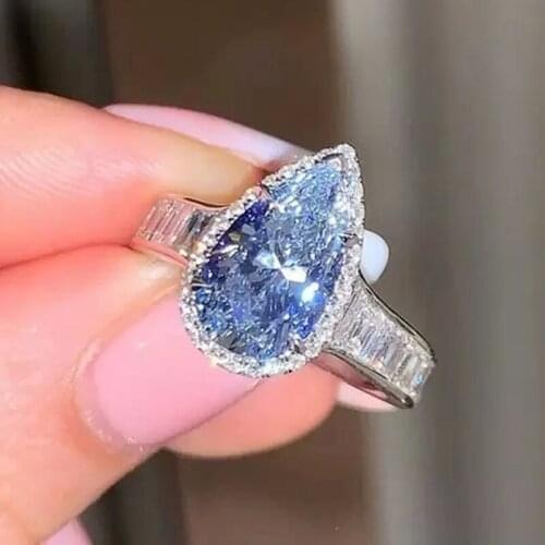 CAOSHI Noble and Elegant Style Female Bands with Charming Pear-shaped Crystal Wedding Party Jewelry Statement Accessories Gift