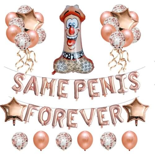Big Willy Shape Foil Balloon Inflatable Penis Boobs Ballons Bachelorette Party Bride To Be Globos Hen Night Adult Party Supplies