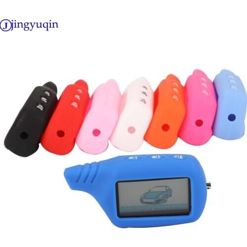 Jingyuqin Key Cover B9 LCD Silicone Case for original Starline B9/B91/B6/B61/A91/A61/V7 LCD Keychain Car Remote 2 Way Alarm