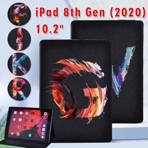 Tablet Case for Apple IPad 8 2020 8th Generation 10.2 Inch Tablet Anti-fall Foldable Protective Case