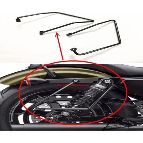 Black Motorcycle Saddlebag Support Brackets Case for Harley Sportster XL883 XL1200 2000 2001 2002 2003 2004 2005 2006 2007 -2018
