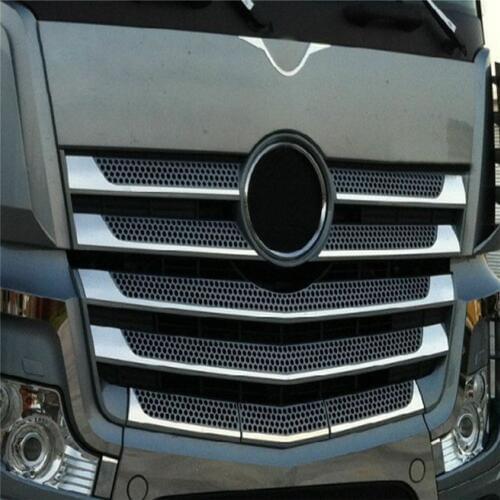 Decorative Metal Net Intake Grille Sticker Decals for Tamiya 1/14 Actros 56348 3363 1851 56335 RC Tractor Accessories