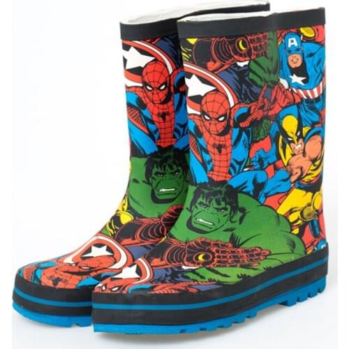 Disney cartoon car boys and girls rain boots children water shoes non-slip princess frozen shoes elsa anna boots