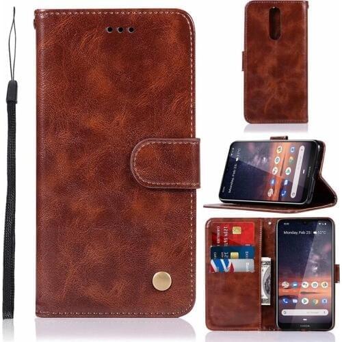 For nokia 3.2 Case PU Leather Wallet Magnetic Adsorption Folio Flip Cover Phone Case For nokia 3.2