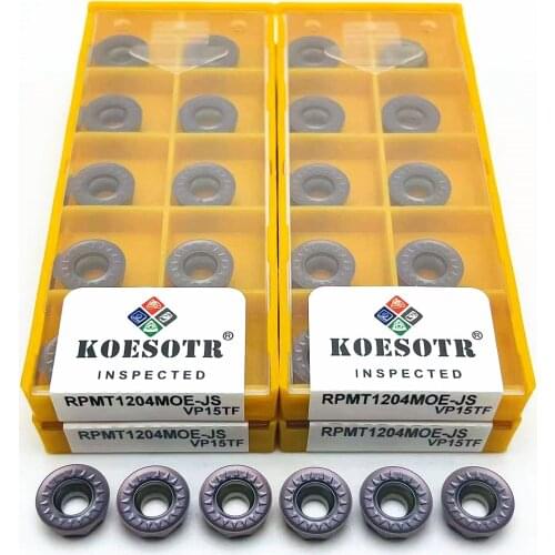 10PCS RPMT1204 MOE VP15TF turning tool Carbide insert RPMT 1204 MO E end milling machine lathe milling CNC tool turning tool