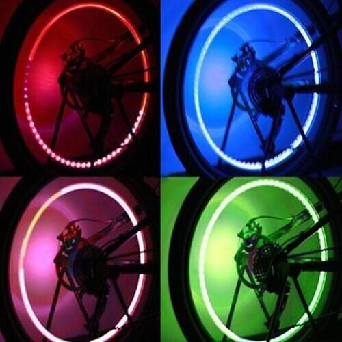 Neon LED Lamp Flash Tyre Wheel Valve Cap Light for Car Bike Bicycle Motorcycle