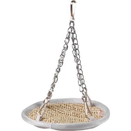 37MB Small Pet Hammock Hamster Round Cage House Mini Hanging Bird Nest Bed for Rodent Hamsters Parrots