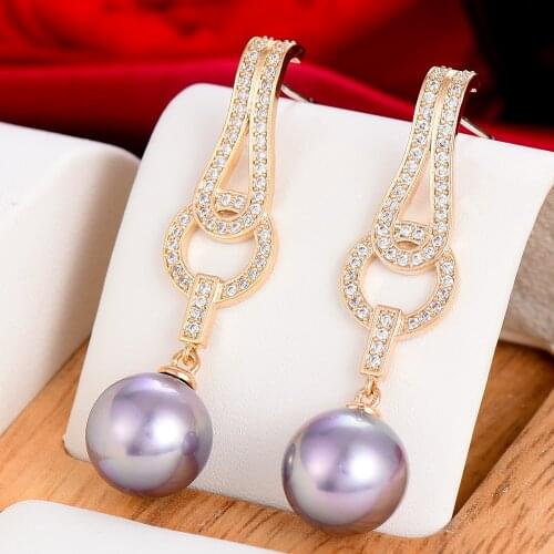 Missvikki Gorgeous BOHO Charm Pearl Pendant Earring for Women Bridal Wedding Party Jewelry Bohemia Style Top Quality Accessories