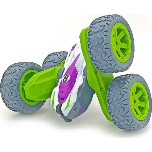 New Mini 1:24 Stunt Car Double-Sided Driving Unlimited Rolling 2.4G Swing Arm Car Remote Control Car Toys For Children