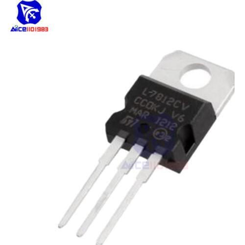 1 Piece IC Chip Voltage Regulator L7812CV L7812 7812 TO-220 Positive Fixed 1 Output 12V 1.5A