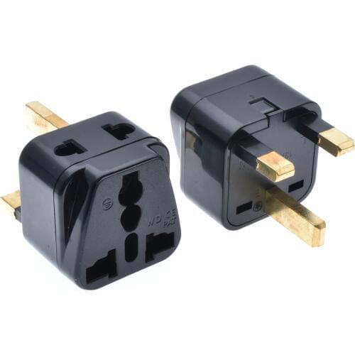 UK, Hong Kong Travel Adapter Plug, OREI Adaptor 2 in 1, For Botswana, England, UAE, Dubai Safe Grounded Connection Universal