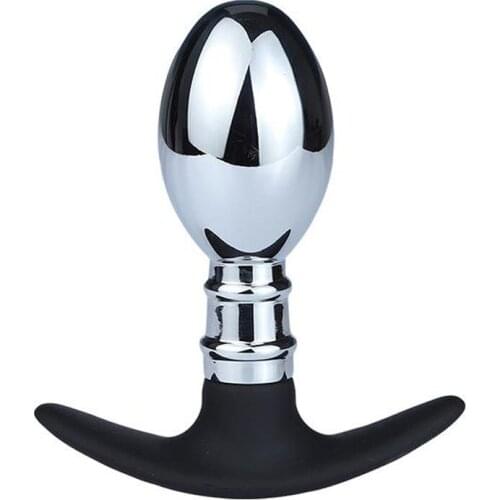 Silicone Metal Butt Plug Anal Dilator Masturbator Adult Anus G Spot Stimulator Anal Plug Sex Toys For Women Men Ass Buttplug