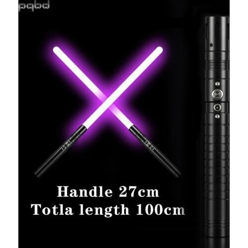 Pqbd LED Lightsaber 11Color Changing Metal Handle lgtoy cosplay saber sword for children gift