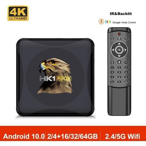 HK1RBOX R1MINI Android 10.0 Smart TV Box RK3318 Quad Core 2.4G/5G Wifi BT4.0 4K HK1 RBOX Media Player Google Set Top Box 2GB 4GB