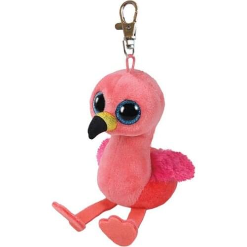 Ty Beanie Boos Big Eyes Plush Keychain Pendant Unicorn Fox Husky Dog Owl Giraffe Plush Toys Child Christmas Birthday Gift 10cm
