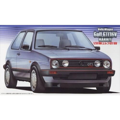 1/24 Fujimi plastic assembling car model toy VW Golf GTI 16V static model DIY assembling kit #12498