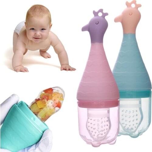1PC Baby Food Bite Bag Pacifiter Feeder Baby Food Supplementary Trainer Baby Pacifier Toddler Nipple Fruit Complementary Food