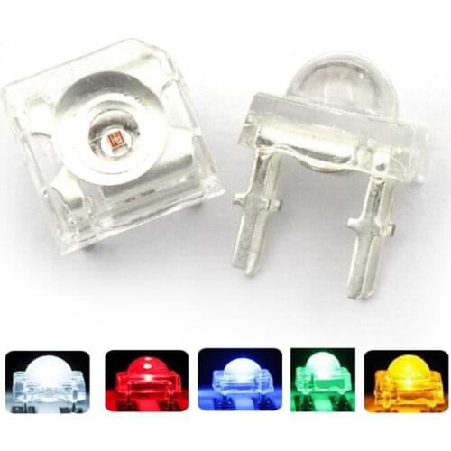 10Pcs 5mm F5 Piranha LED White Red Green Amber Clear 5mm LED Diode Light-Emitting-Diodes 4-pins Piranha LED Diodos Brightness