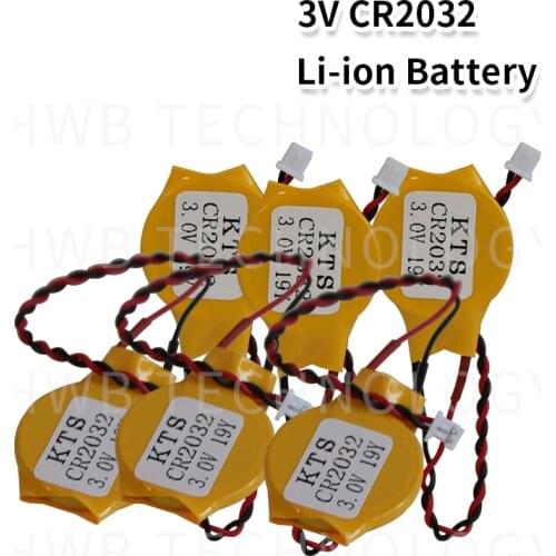 100 PCS/lot Original KTS CR2032 CR2032W 3V lithium battery Computer motherboard battery Made in Japan