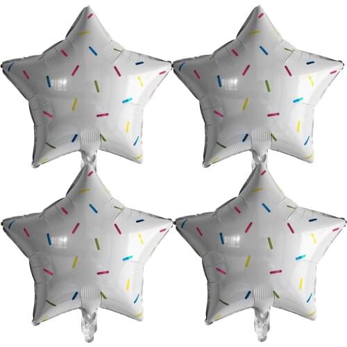 18inch Balloon Party Decorations kids Foil Balloons Candy Granules Balloon Party Supplies Wedding Baby Shower Supply 6pcs