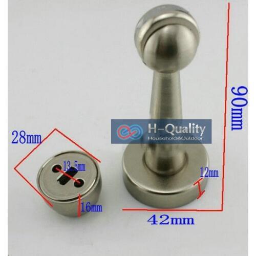 2PCS/Lot 90MM Long Elongated Type Stainless Steel Magnetic Door Stop, Kitchen Cabinet Door Stopper, Wire Drawing As Decorative