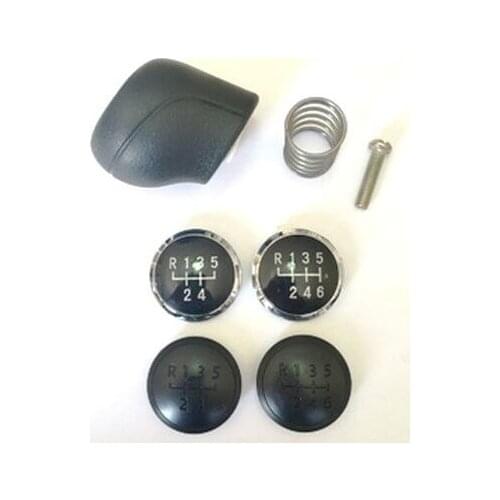 7 H0711113 GEAR KNOB SINGLE 2 BLACK 2 CHROME COVER For TRANSPORTER T5 T6 2003 MODEL AFTER PLASTECH BRAND