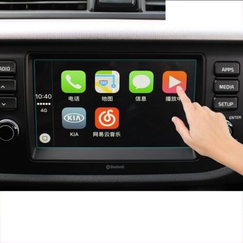 Lsrtw2017 car navigation screen protective Tempered film for kia rio 2017 2018 2019 k2
