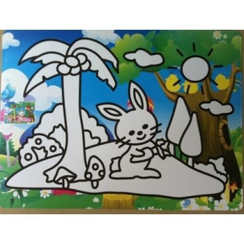 Free shipping 2000pcs Color Sticker cards for sand art, A4 size