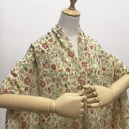 Bohemia design pure silk crinkle georgette gauze silk fabric floral on yellow,SCG675