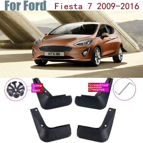 Fender Mud Guard Splash Flaps Mudguard Mudflap For Ford Fiesta 7 Accessories MK7 Hatchback 2016~2009 2014 2013 2012 2011 2010