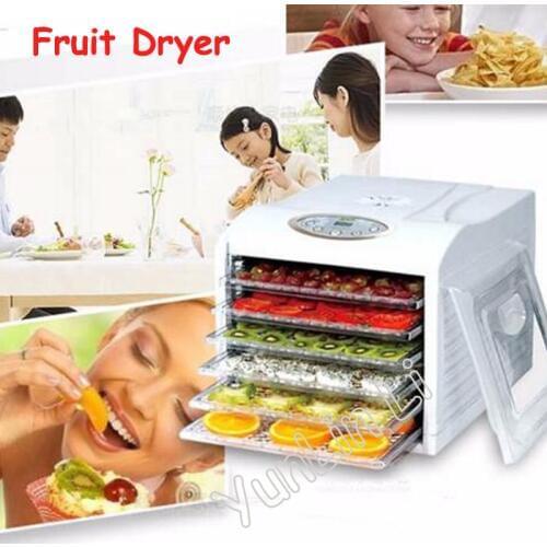 Electric Food Dehydrator with 6 Layers Steel Fruit Vegetable Drying Machine 220V Pet Food Dehydrator FD-980
