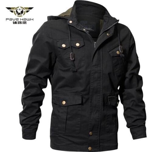 Military Hoodie Tactical Jacket Men Air Force Style Winter Cotton Army Bomber Jackets Autumn Casual Cargo Pilot Coat Size M-6XL