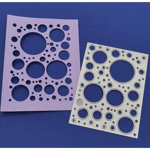 Julyarts Bubble Border Die Cuts for Card Making Crafting Dies Scrapbooking for DIY Scrapbooking Album Paper Card